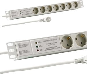 Kabel zasilający M-CAB M-Cab POW0020 rozgałęziacz 2 m 7 x gniazdo sieciowe Wewnętrzna Szary 1