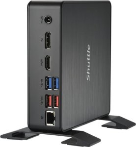 Komputer Shuttle Shuttle NC40U3 komputer typu barebone 0.84L sized PC Czarny i3-1215U Intel SoC 1