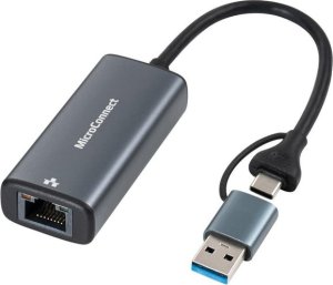 Adapter USB MicroConnect Microconnect MC-USBACNET2.5G zmieniacz płci / kabli USB C RJ-45 Czarny 1