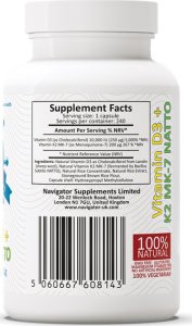 Navigator NAVIGATOR Witamina D3 10 000 IU + Witamina K2 MK-7 200micg 240 kapsułek 3