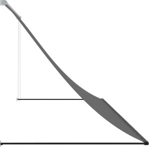 vidaXL Markiza zwijana, antracytowa, 300x150 cm, tkanina i stal 4