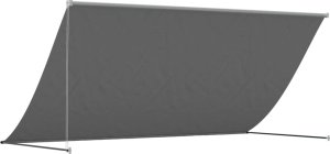 vidaXL Markiza zwijana, antracytowa, 300x150 cm, tkanina i stal 5