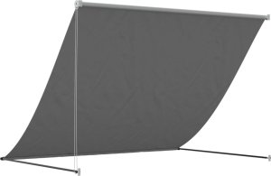 vidaXL Markiza zwijana, antracytowa, 250x150 cm, tkanina i stal 5
