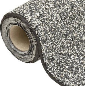 Palenisko ogrodowe vidaXL Wykładzina do oczka wodnego, z kamyczkami, szara, 100x40 cm 2