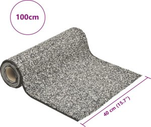 Palenisko ogrodowe vidaXL Wykładzina do oczka wodnego, z kamyczkami, szara, 100x40 cm 6