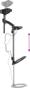 vidaXL Wykrywacz metali, głębokość wyszukiwania 24 cm, wyświetlacz LCD 4