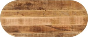 vidaXL Blat stołu, 100x40x3,8 cm, owalny, surowe drewno mango 1