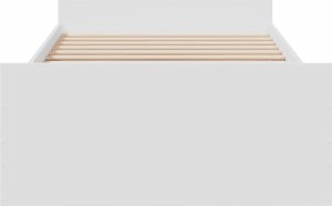 vidaXL Rama łóżka z szufladami, biała, 75x190 cm 4