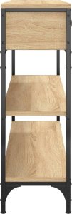 vidaXL Stolik konsolowy, dąb sonoma, 100x25x75 cm 7