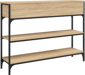 vidaXL Stolik konsolowy, dąb sonoma, 100x25x75 cm 8