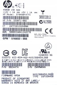 Dysk serwerowy HPE 450GB 3.5'' SAS-1 (3Gb/s)  (454232-B21) 4