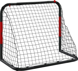 vidaXL Bramka piłkarska z siatką, czerwono-czarna, stal, 90x48x71 cm 6