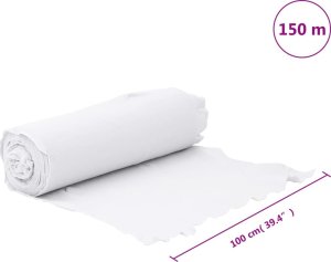 vidaXL Geowłóknina, biała, 1x150 m, włókno poliestrowe 9