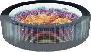 Jacuzzi ogrodowe MSpa Basen z hydromasażem dmuchane Exotic MSpa 4 osoby SPA Bąbelki 5