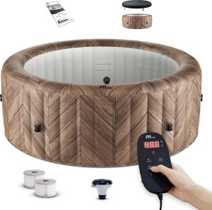 Jacuzzi ogrodowe MSpa Basen z hydromasażem dmuchane Fermo MSpa 6 osób SPA Bąbelki 1