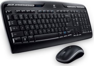 Klawiatura Logitech Logitech Wireless Desktop MK330 klawiatura Dołączona myszka RF Wireless QWERTZ Słowacki Czarny 1