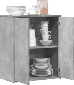 vidaXL Szafka, szarość betonu, 60x31x70 cm, materiał drewnopochodny 4