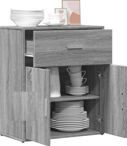 vidaXL Szafka, szary dąb sonoma, 60x31x70 cm, materiał drewnopochodny 4