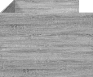 vidaXL Leżanka z szufladami, szary dąb sonoma, 75x190 cm 5