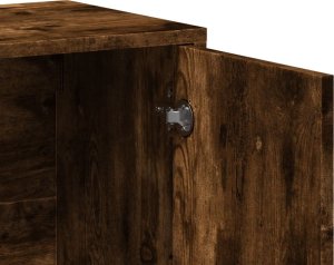 vidaXL Szafka, przydymiony dąb, 60x31x70 cm, materiał drewnopochodny 8