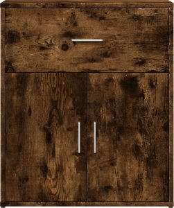 vidaXL Szafka, przydymiony dąb, 60x31x70 cm, materiał drewnopochodny 5