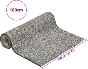 Palenisko ogrodowe vidaXL Wykładzina do oczka wodnego, z kamyczkami, szara, 100x100 cm 6