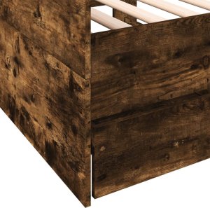 vidaXL Leżanka z szufladami, dąb sonoma, 75x190 cm 7