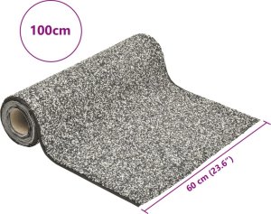 Palenisko ogrodowe vidaXL Wykładzina do oczka wodnego, z kamyczkami, szara, 100x60 cm 6