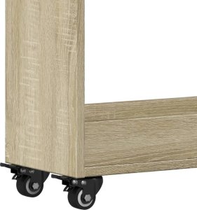 vidaXL Szafka na kółkach, dąb sonoma, 60x22x79 cm 8