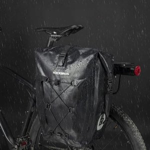 RockBros ROCKBROS 30140022001 Torba rowerowa wodoodporna na bagażnik - czarna 4