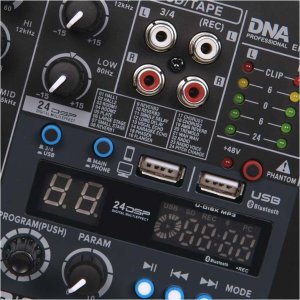 DNA DNA EF-MIX 4 mikser audio USB MP3 Bluetooth analogowy 4 kanały 6
