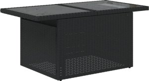 vidaXL 9-cz. zestaw wypoczynkowy do ogrodu, z poduszkami, czarny 5