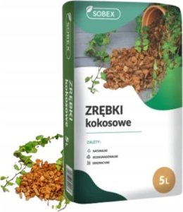 Sobex Zrębki kokosowe frakcja 1,2-2,4 cm 5 l ogrodowe 1