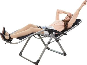 Verk Leżak ogrodowy plażowy składany poduszka gravity grawitacyjny wzmocniony Leżak ogrodowy plażowy składany poduszka gravity grawitacyjny wzmocniony 5