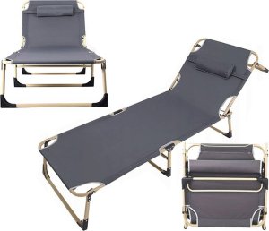 Verk Łóżko turystyczne polowe składane leżak leżanka regulacja oparcia kanadyjka Łóżko turystyczne polowe składane leżak leżanka regulacja oparcia kanadyjka 2
