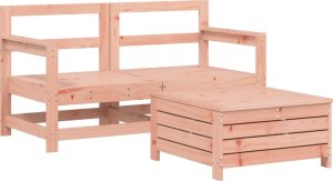 vidaXL 3-cz. zestaw wypoczynkowy do ogrodu, lite drewno daglezjowe 2