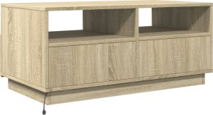 vidaXL Stolik kawowy z oświetleniem LED, dąb sonoma, 90x49x40 cm 7