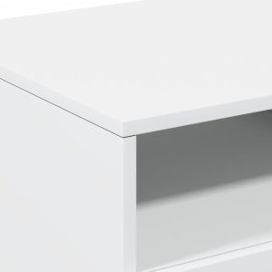 vidaXL Stolik kawowy z podświetleniem LED, biały, 90x49x40 cm 10