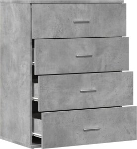 vidaXL Szafka, szarość betonu, 60x39x80 cm, materiał drewnopochodny 6