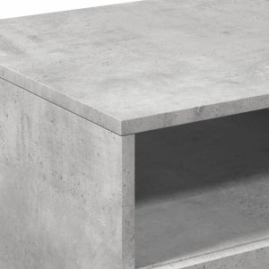vidaXL Stolik kawowy z oświetleniem LED, szarość betonu, 90x49x40 cm 8