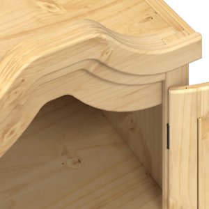 vidaXL Szafa Corona, 55x52x170 cm, lite drewno sosnowe 7