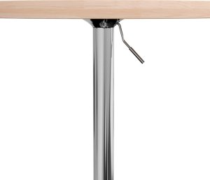 vidaXL Stolik barowy, 50x90,5 cm, lite drewno dębowe 11