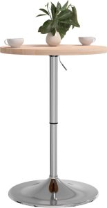 vidaXL Stolik barowy, 50x90,5 cm, lite drewno dębowe 4