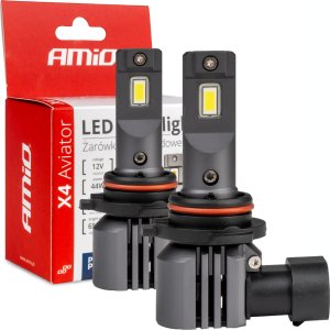 AMiO Żarówki samochodowe led seria x4 aviator hb4 6500k canbus amio-03767 1