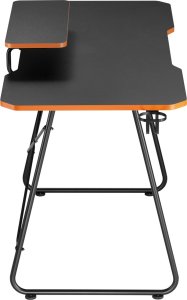 Biurko NanoRS Biurko gamingowe z półką na monitor NanoRS, 50kg max, wysokość 850mm, czarne, RS170 4