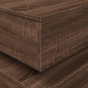 vidaXL Stolik kawowy z oświetleniem LED, brązowy dąb, 50x50x40 cm 10