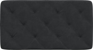 vidaXL Poduszka na wezgłowie, czarna, 90 cm, aksamitna 5