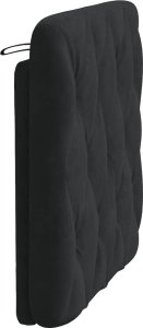 vidaXL Poduszka na wezgłowie, czarna, 90 cm, aksamitna 6