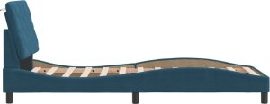 vidaXL Rama łóżka z zagłówkiem, niebieska, 90x200 cm, aksamitna 6