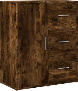 vidaXL Szafka, przydymiony dąb, 60x31x70 cm, materiał drewnopochodny 2